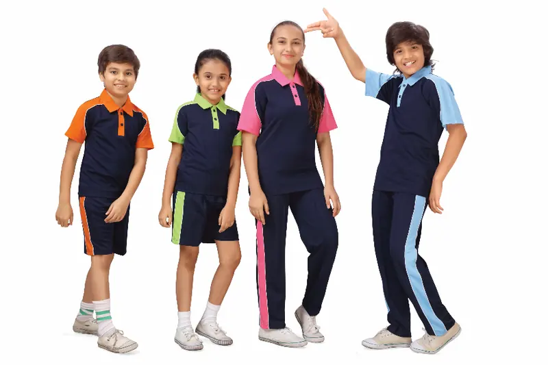 House colour polos and track pants